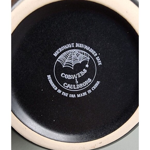 Cobwebs & Cauldrons Halloween Mummy Fuel Set Of 2 MUG Mother and child Lot Black - Picture 9 of 9